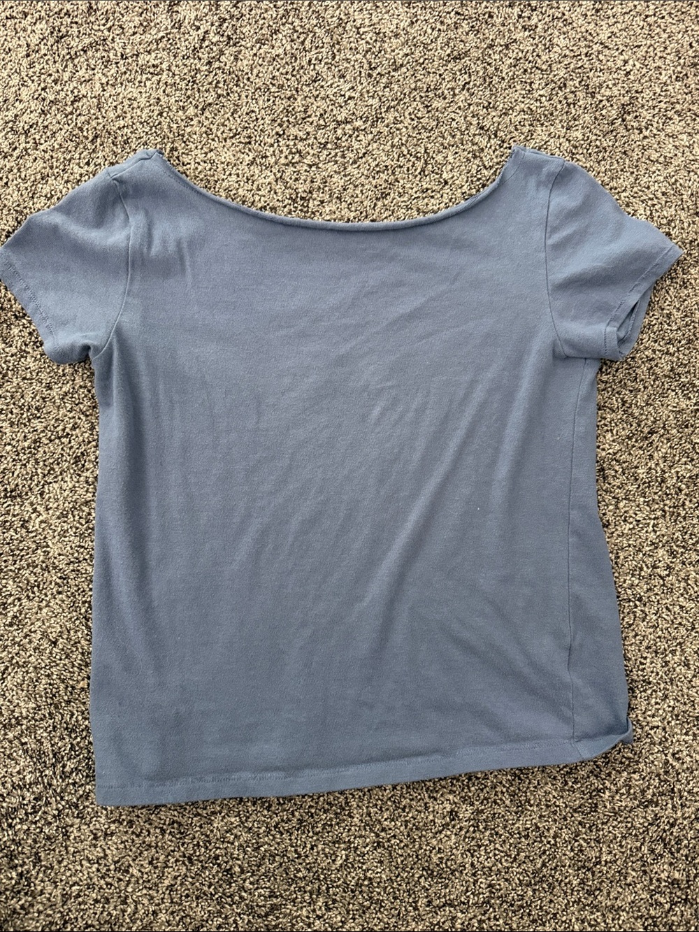 Aeropostale Light Blue Scoop Neck Short Sleeve Tee